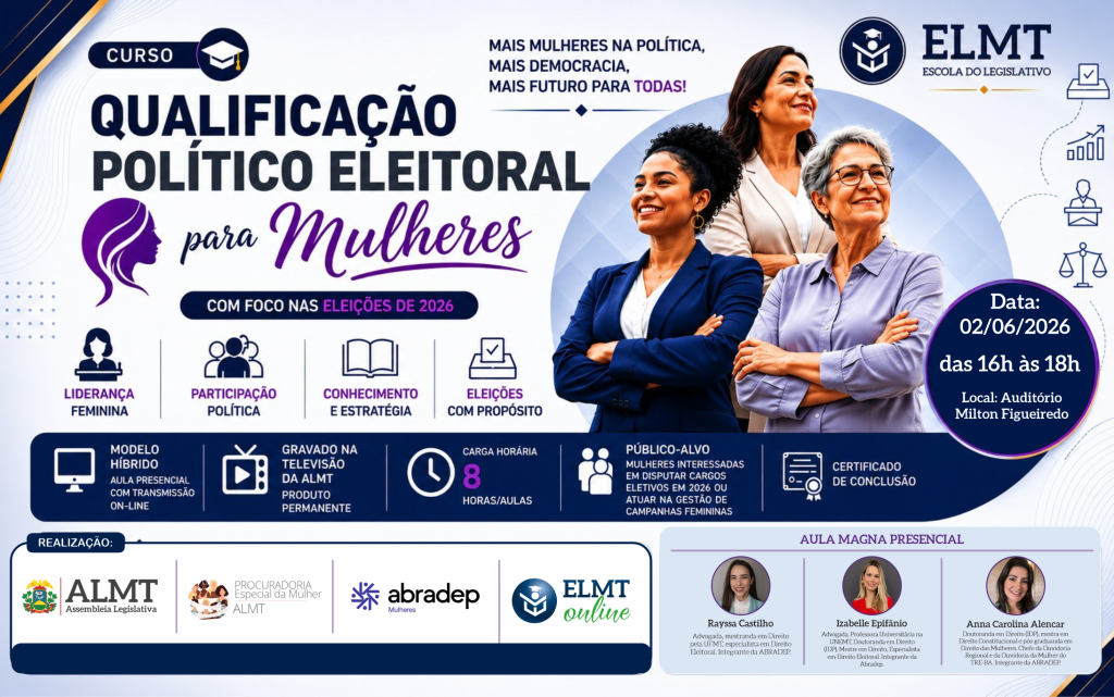 ALMT realiza curso de qualificação política eleitoral voltado a mulheres