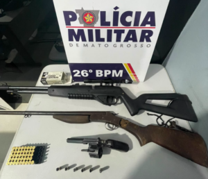 Polícia Militar prende homem que agrediu e ameaçou esposa com arma de fogo