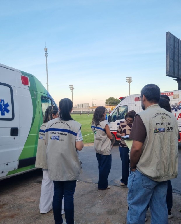 Vigilância Sanitária inspeciona Arena Dutrinha para garantir segurança nos jogos da Série D