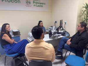 Visita técnica do Procon Estadual fortalece atuação do Procon Municipal de Primavera do Leste