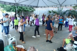 Idosos do Lar Vicentino participam de atividades de convivência promovidas pelo CRAS Paulista