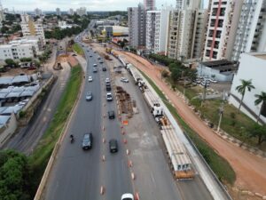 Trânsito na Avenida Miguel Sutil será interrompido neste fim de semana para lançamento de vigas de viaduto