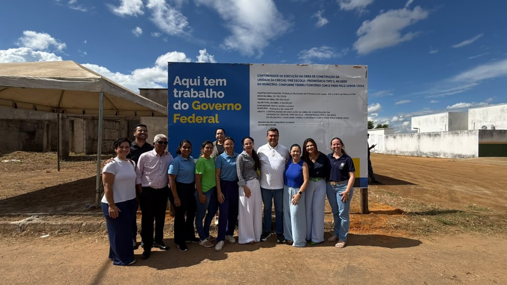 Prefeitura assina ordem de serviço e retoma obra da creche do Jardim Luciana após anos de paralisação