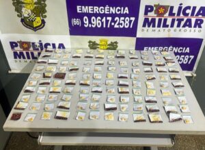 Polícia Militar prende três por tráfico de drogas e apreende 118 porções de entorpecentes em Tesouro