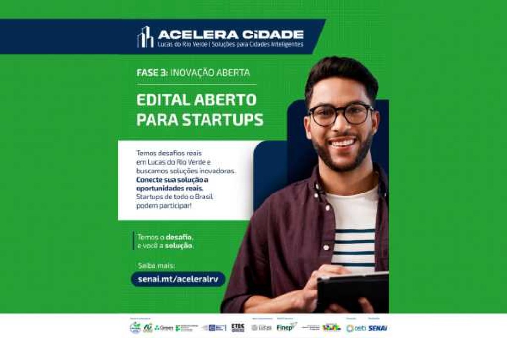 Acelera Cidade abre inscrições para conectar startups de todo o país a desafios de Lucas do Rio Verde