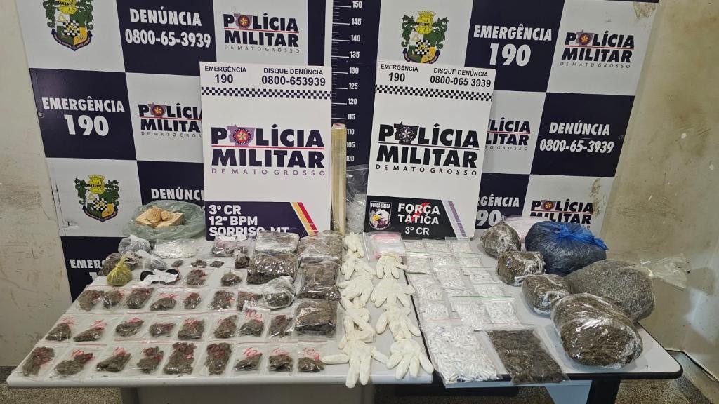 Força Tática prende três faccionados por tráfico de drogas em Sorriso