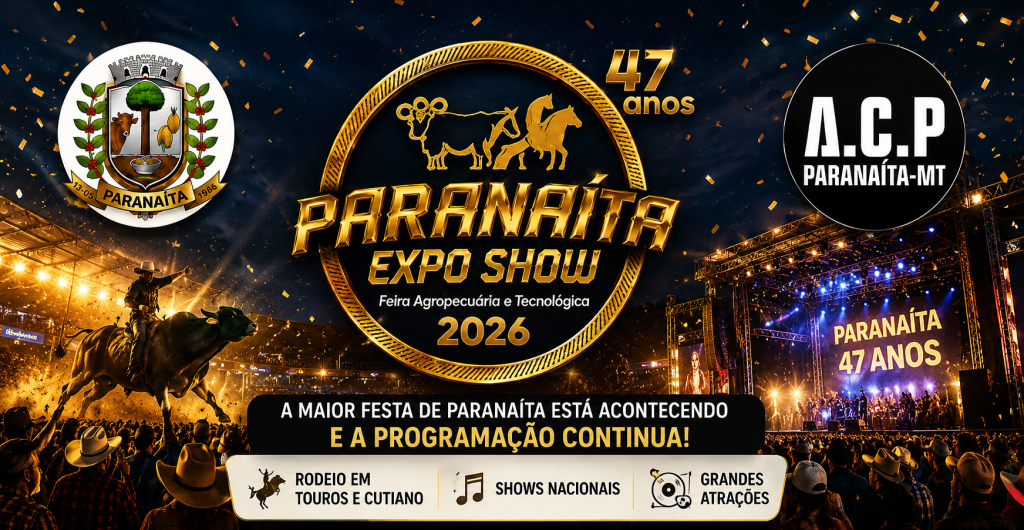 Imprevisto não tira o brilho da Paranaíta Exposhow, que continua com shows e rodeio