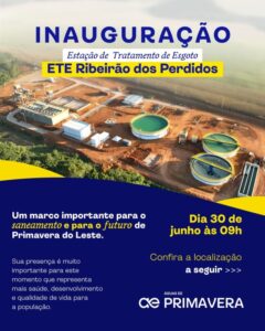 Prefeitura participa da inauguração da nova Estação de Tratamento de Esgoto e reforça compromisso com o desenvolvimento sustentável
