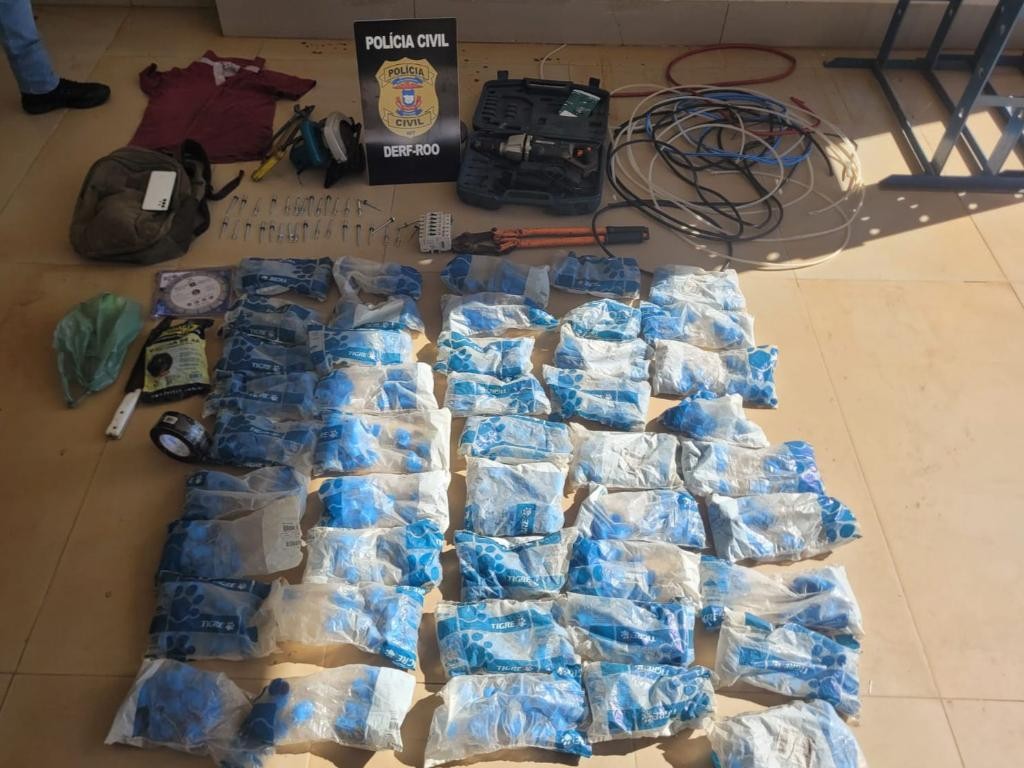 Polícia Civil elucida furto contra patrimônio público, prende investigado e apreende diversos itens