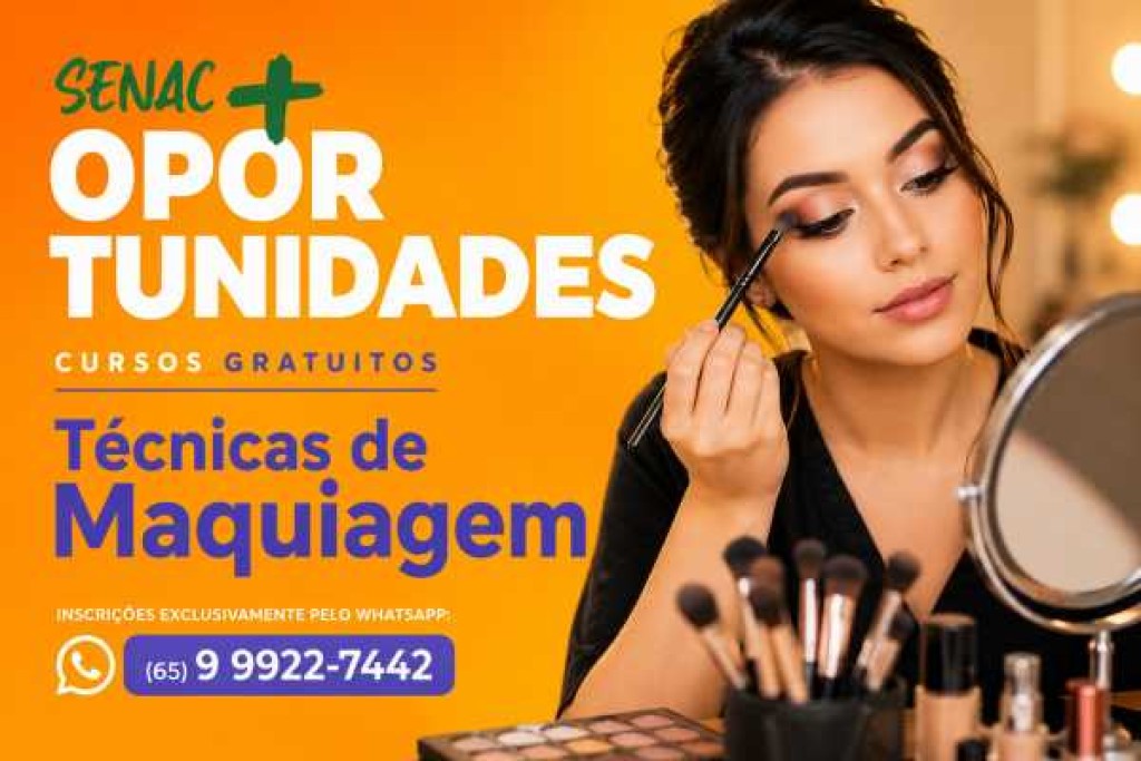 Prefeitura abre inscrições para curso gratuito de técnicas de maquiagem em Lucas do Rio Verde