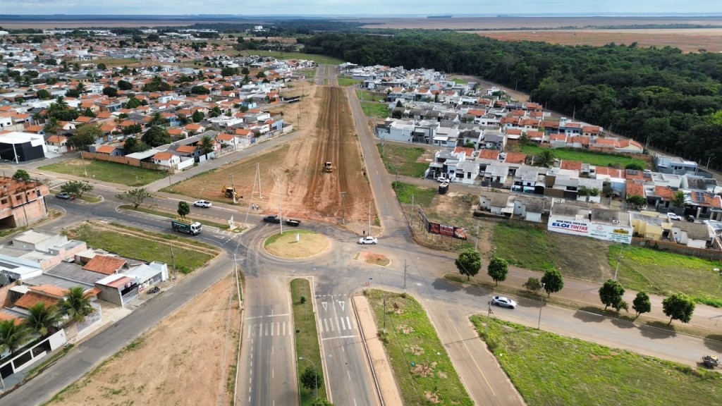 Prefeitura avança com pavimentação e prolongamento da Avenida dos Trabalhadores em Primavera do Leste