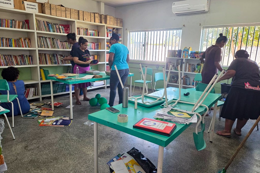 Biblioteca da EMEB Lúcia Leite é revitalizada e ganha ambiente mais acolhedor para incentivar a leitura