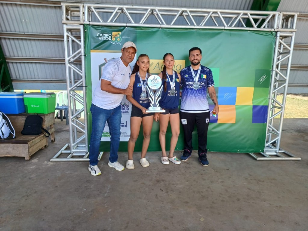 Primavera do Leste conquista prata e se destaca entre quase 200 duplas nos Jogos Escolares e Estudantis de Mato Grosso
