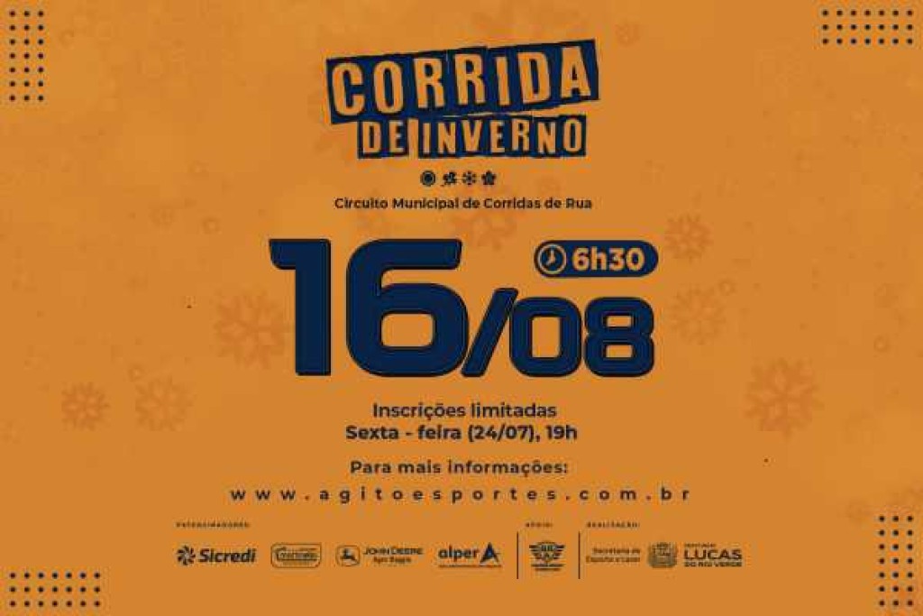 Terceira etapa do Circuito Municipal de Corridas de Rua abre inscrições nesta sexta-feira (24)