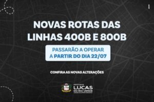 Linhas 400B e 800B terão alterações de rota, pontos de embarque e horários a partir desta terça-feira (22)