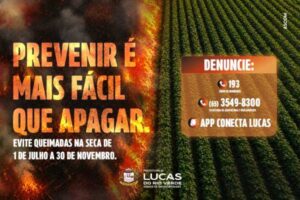 Lucas do Rio Verde inicia período proibitivo das queimadas e reforça ações de prevenção durante a seca