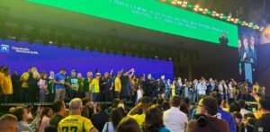 Wellington Fagundes destaca união do PL durante convenção nacional que oficializou Flávio Bolsonaro à presidência