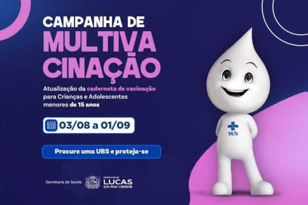 Campanha Nacional de Multivacinação começa nesta segunda-feira (03)