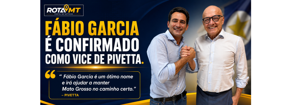 Fábio Garcia é confirmado como vice de Pivetta 