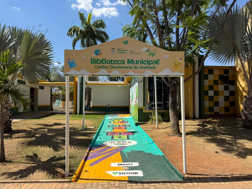 Prefeitura de Primavera do Leste entrega revitalização da Biblioteca Infantil Carlos Drummond de Andrade