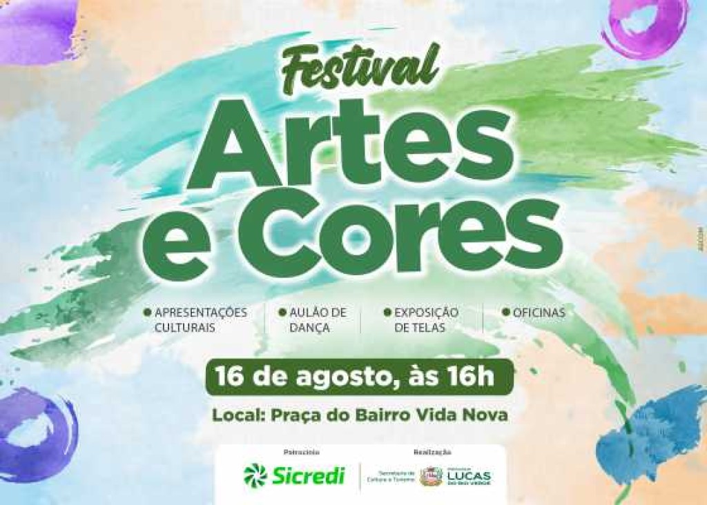 Artes e Cores desembarca no Vida Nova para transformar praça em espaço de cultura
