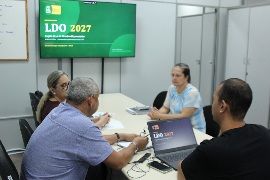 Várzea Grande realiza duas audiências públicas para discutir LDO 2027 nesta sexta-feira