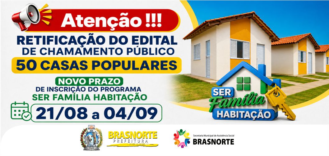Assistência Social reabre inscrições para o Programa Ser Família Habitação Faixa Zero
