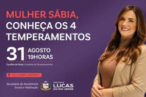 Prefeitura convida mulheres para palestra especial de autoconhecimento