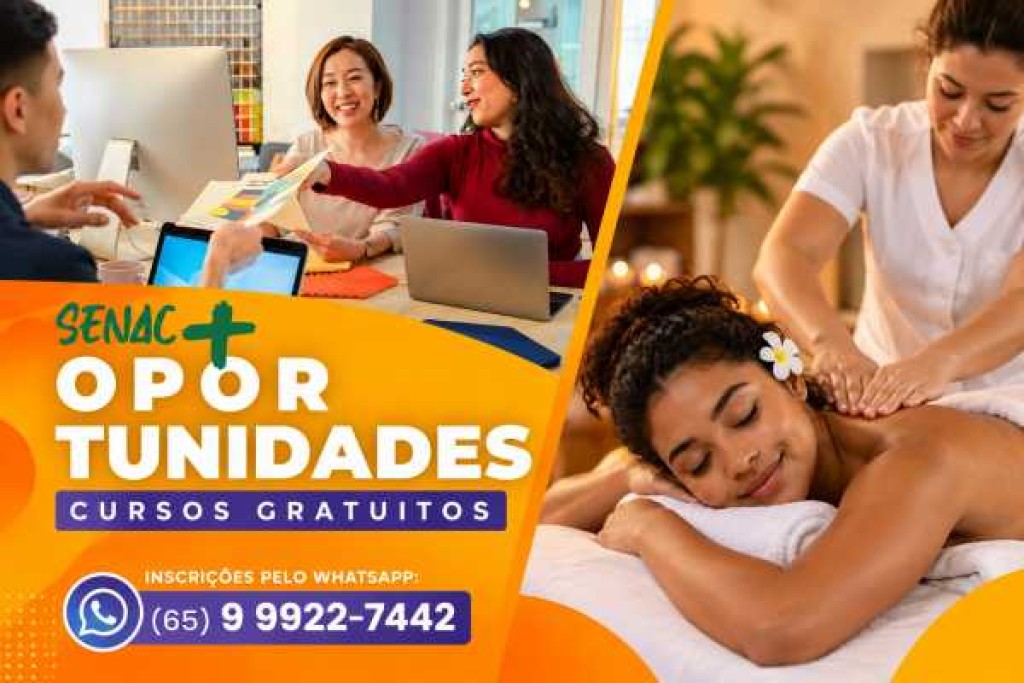 Prefeitura de Lucas do Rio Verde abre vagas gratuitas para cursos de Marketing e Massagem