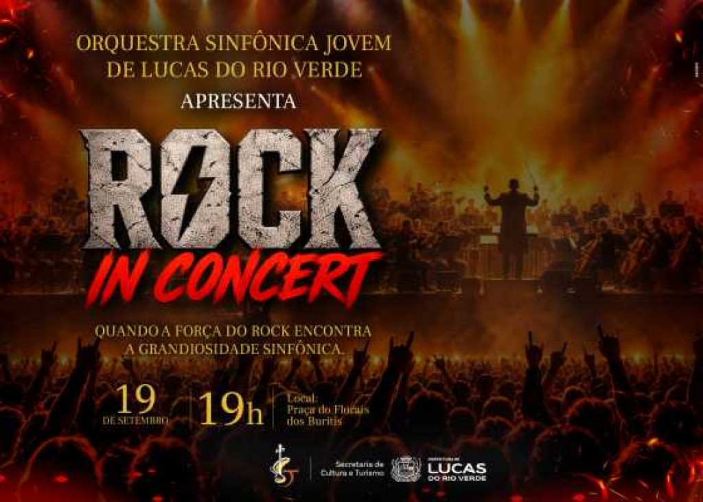 Peso e emoção: Orquestra Sinfônica Jovem apresenta "Rock in Concert" neste sábado na Praça do bairro Florais dos Buritis