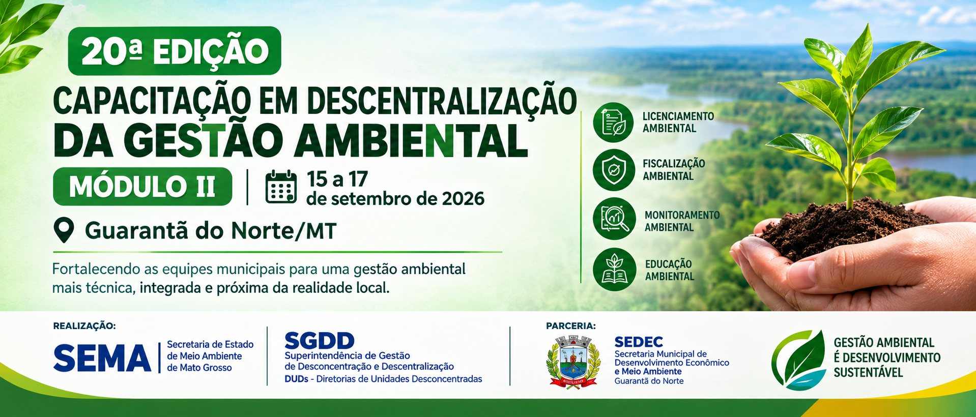 Guarantã do Norte recebe 20ª edição de capacitação para fortalecer a gestão ambiental municipal