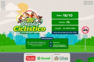 Passeio Ciclístico Pedalando pela Vida será realizado em outubro