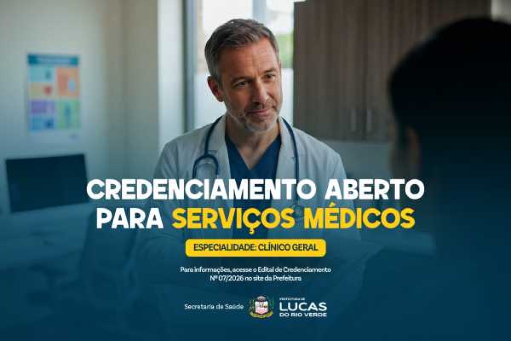 Prefeitura abre credenciamento para prestadores de serviços médicos