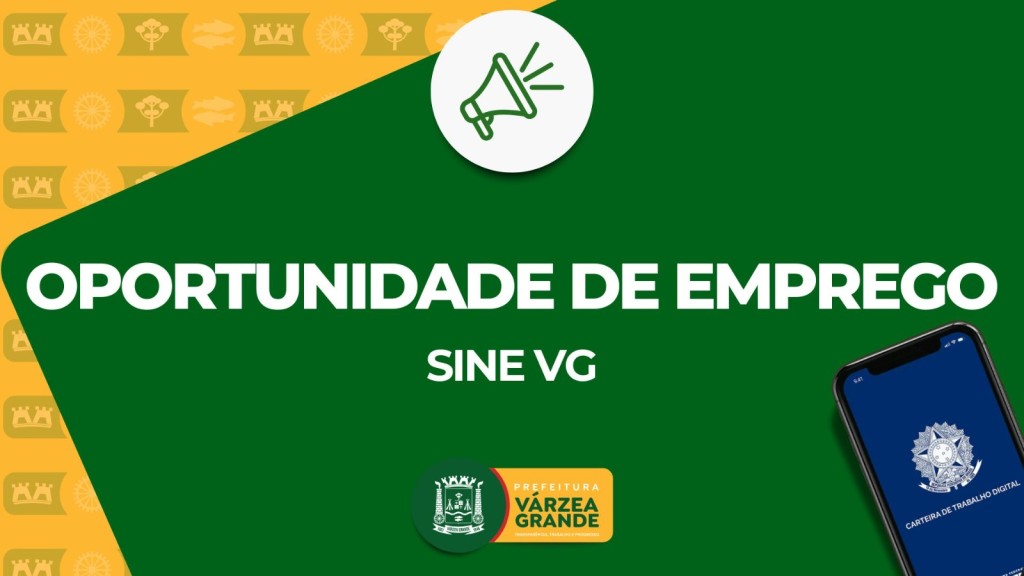 Sine de Várzea Grande oferece 519 vagas de emprego, com 162 oportunidades exclusivas para PCD