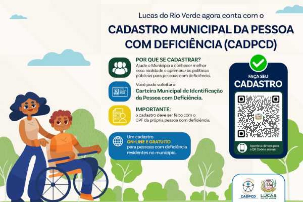 Lucas do Rio Verde lança cadastro municipal para pessoas com deficiência