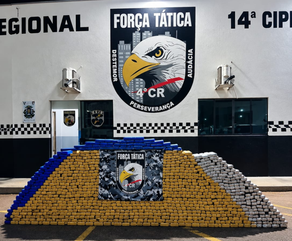 Força Tática apreende 1,3 tonelada de maconha escondida em residência em Rondonópolis