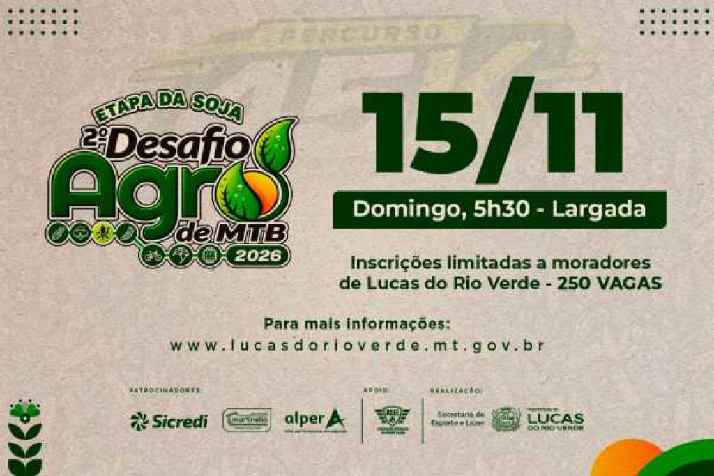 Desafio Agro de MTB chega à última etapa com Prova da Soja em Lucas do Rio Verde