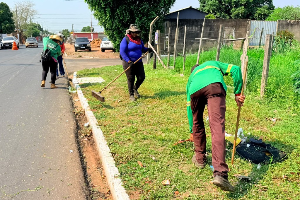 VG em Ação reforça limpeza e conservação de espaços públicos em Várzea Grande