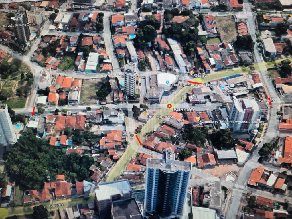 Cruzamento da Avenida São Sebastião com a Avenida Afonso Pena será interditado para reparos na drenagem